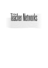 The Power of Teacher Networks