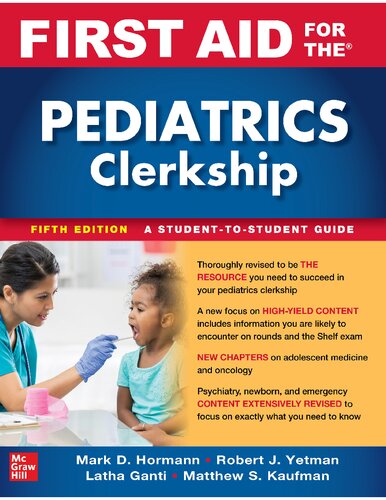 First Aid for the Pediatrics Clerkship, 5th Edition