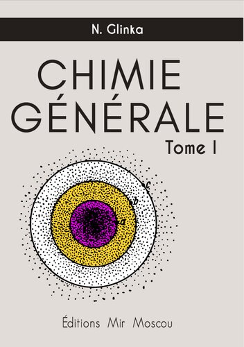 Chimie générale Tome I