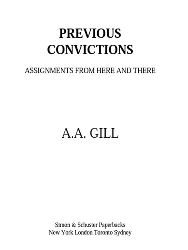 Previous Convictions: Assignments From Here and There