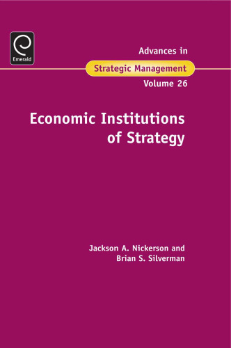 Economic Institutions of Strategy 