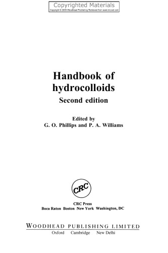 Handbook of Hydrocolloids