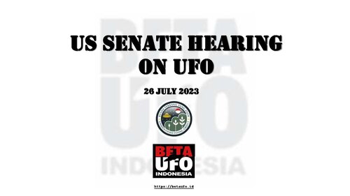 US Senate Hearing On UFO 26 July 2023 Transcripts