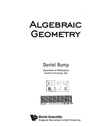 Algebraic geometry