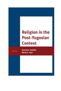 Religion in the Post-Yugoslav Context