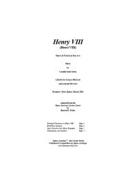 Saint-Saëns' Henry VIII (Opera Journeys Mini Guide Series)