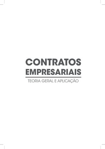 Contratos Empresariais: Teoria Geral e Aplicação