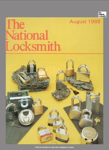 The National Locksmith: Volume 59, Number 8