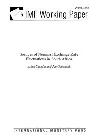 Sources of Nominal Exchange Rate Fluctuations in South Africa