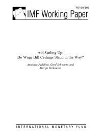 Aid Scaling Up : Do Wage Bill Ceilings Stand in the Way?