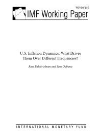 U.S. Inflation Dynamics : What Drives Them Over Different Frequencies?