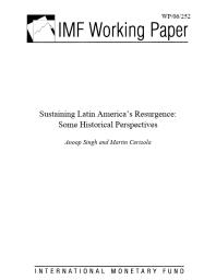 Sustaining Latin America's Resurgence : Some Historical Perspectives