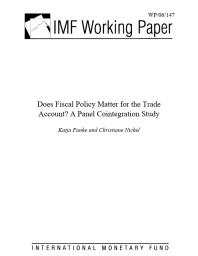 Does Fiscal Policy Matter for the Trade Account? A Panel Cointegration Study