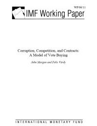 Corruption, Competition, and Contracts : A Model of Vote Buying