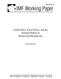 Credit Flows, Fiscal Policy, and the External Deficit of Bosnia and Herzegovina