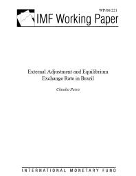 External Adjustment and Equilibrium Exchange Rate in Brazil