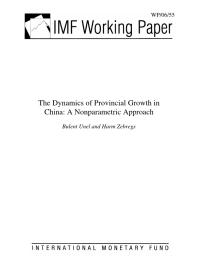 Dynamics of Provincial Growth in China : A Nonparametric Approach