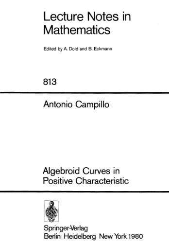 Algebroid Curves in Positive Characteristic