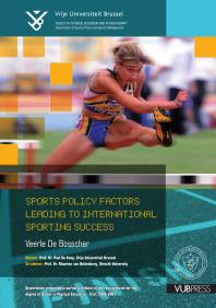 Sports Policy Factors Leading To International Sporting Success