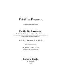 Primitive Property