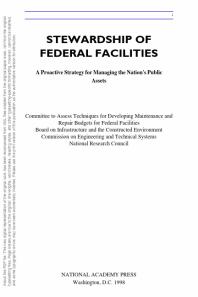 Stewardship of Federal Facilities : A Proactive Strategy for Managing the Nation's Public Assets