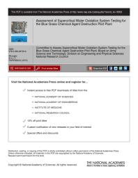 Assessment of Supercritical Water Oxidation System Testing for the Blue Grass Chemical Agent Destruction Pilot Plant