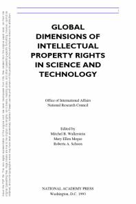 Global Dimensions of Intellectual Property Rights in Science and Technology