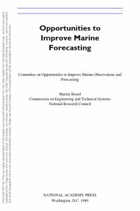 Opportunities to Improve Marine Forecasting