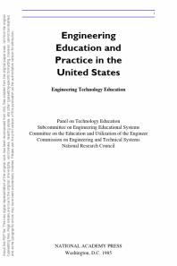 Engineering Education and Practice in the United States : Engineering Technology Education