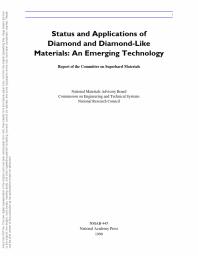 Status and Applications of Diamond and Diamond-Like Materials : An Emerging Technology