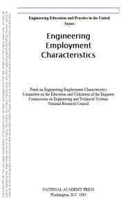 Engineering Employment Characteristics