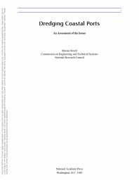 Dredging Coastal Ports : An Assessment of the Issues