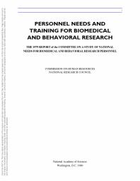 Personnel Needs and Training for Biomedical and Behavioral Research : 1979 Report