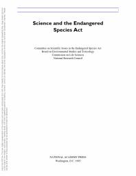 Science and the Endangered Species Act