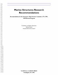 Marine Structures Research Recommendations : Recommendations for the Interagency Ship Structure Committee's FYs 1998-1999 Research Program