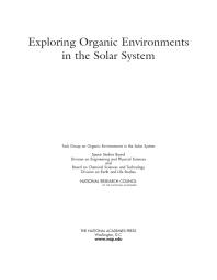 Exploring Organic Environments in the Solar System