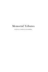 Memorial Tributes : Volume 11