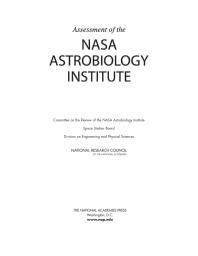 Assessment of the NASA Astrobiology Institute