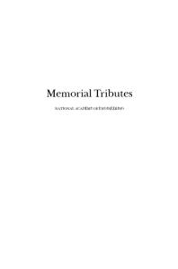 Memorial Tributes : Volume 12