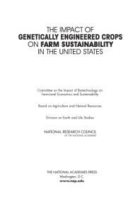 The Impact of Genetically Engineered Crops on Farm Sustainability in the United States