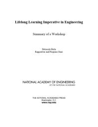 Lifelong Learning Imperative in Engineering : Summary of a Workshop