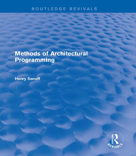 Methods of Architectural Programming (Routledge Revivals)