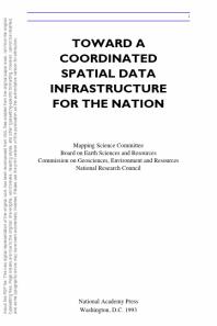 Toward a Coordinated Spatial Data Infrastructure for the Nation