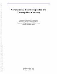 Aeronautical Technologies for the Twenty-First Century