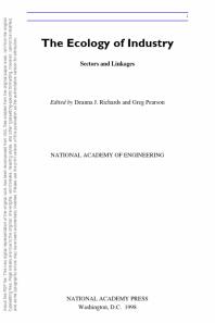 The Ecology of Industry : Sectors and Linkages