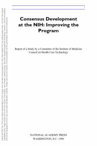 Consensus Development at the NIH : Improving the Program