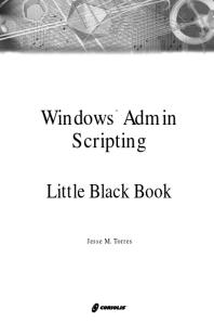 Windows Admin Scripting