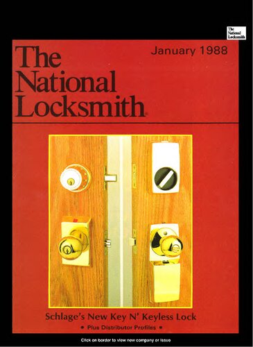 The National Locksmith: Volume 59, Number 1