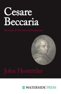 Cesare Beccaria : The Genius of on Crimes and Punishments