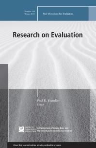 Research on Evaluation : New Directions for Evaluation, Number 148